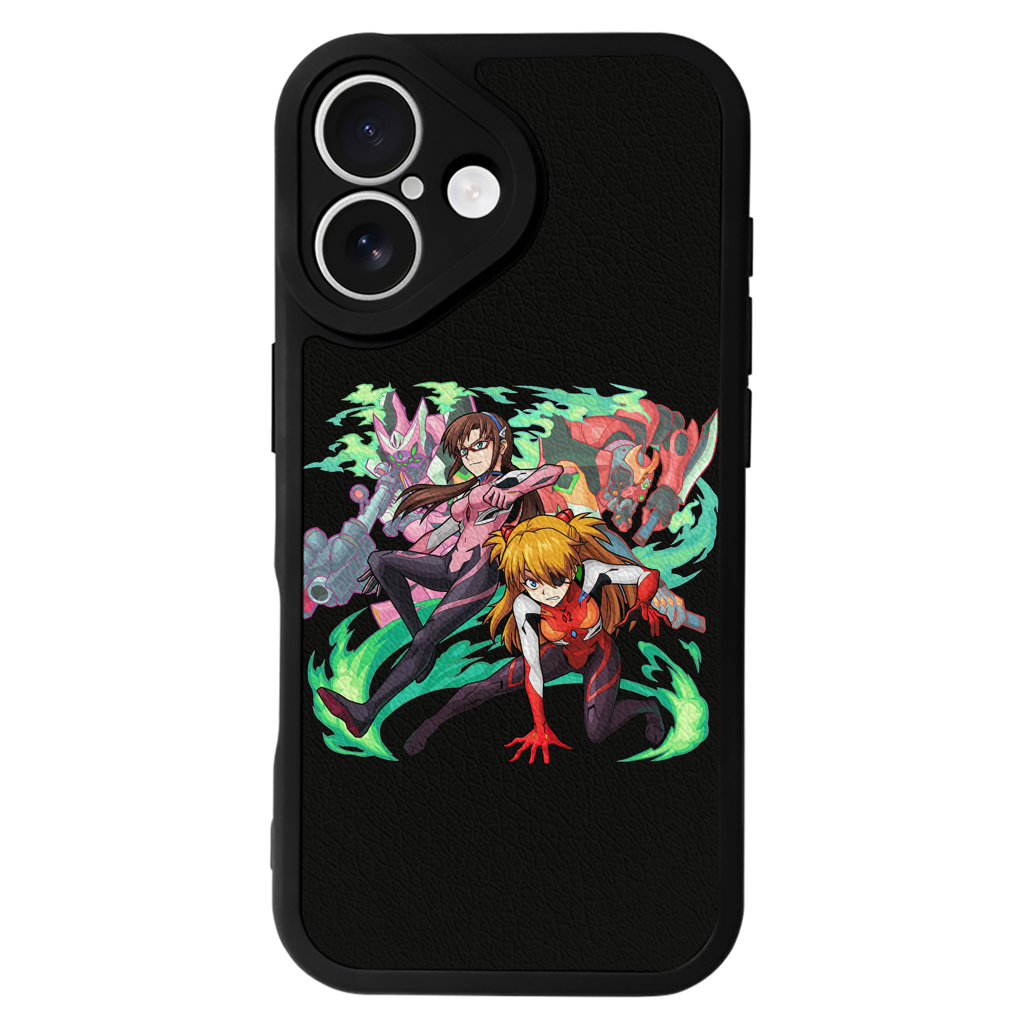 （画像用） EVA 新世紀エヴァンゲリオン 【iPhone 16シリーズ対応】シリコンスマホケース（レザー調） 材質：シリコン